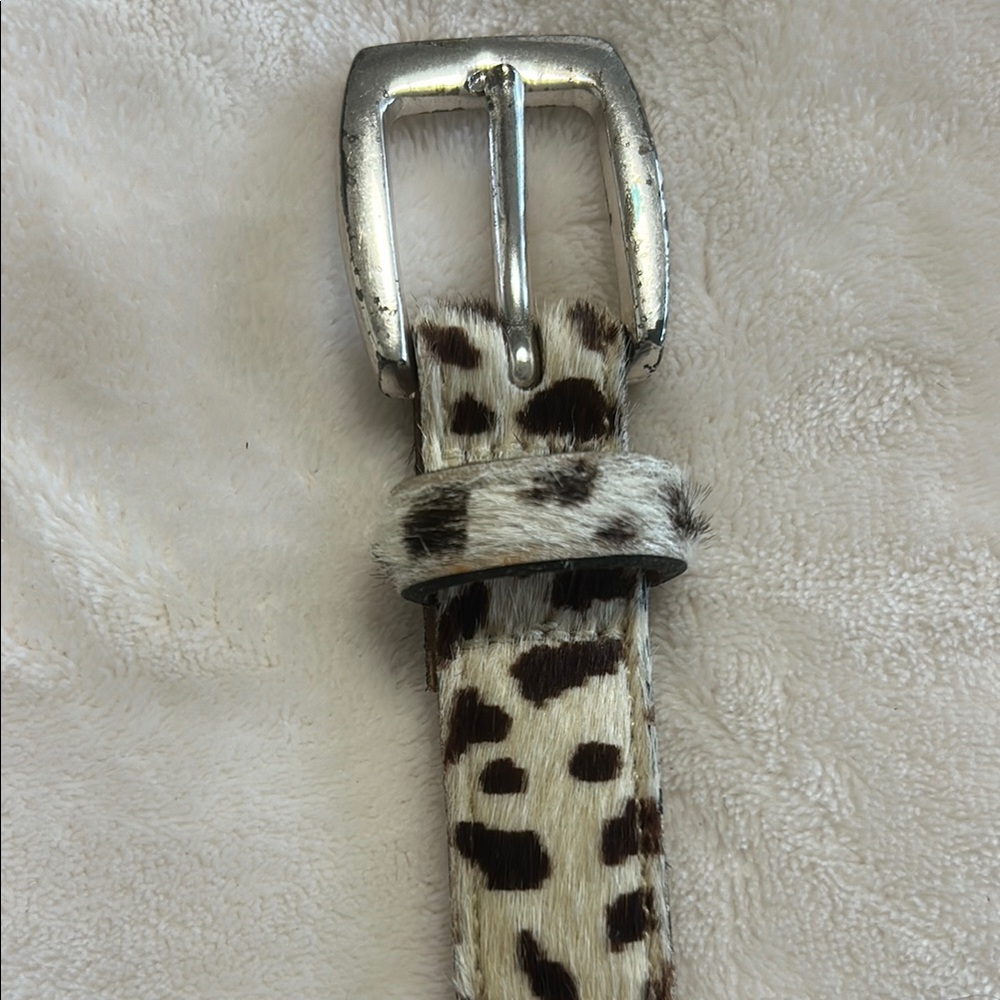 GAP cow print leather 30” belt
